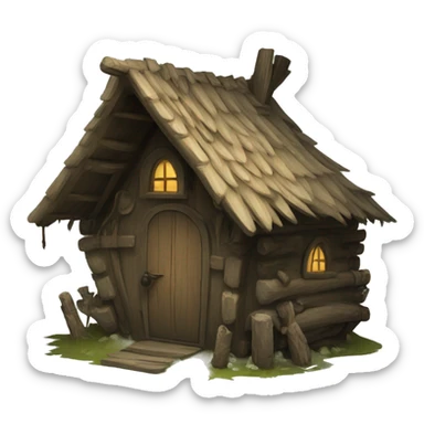 baba yaga’s hut sticker