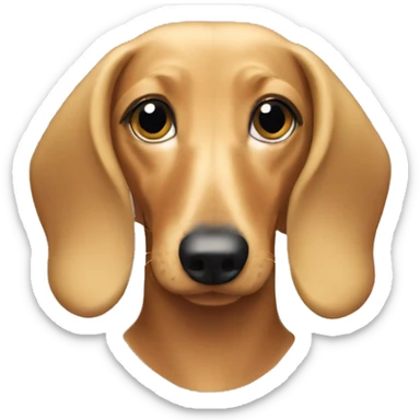 Blonde doxie sticker
