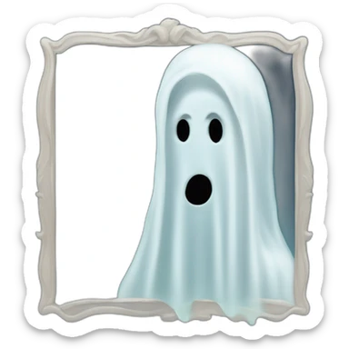 The Ghost in the mirror sticker