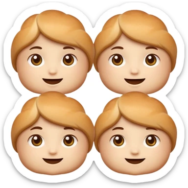 Friendly brötchen emoji avatar, cute and minimalistic style, warm eyes and gentle smile, flat design, soft shapes, clean modern look, highly recognizable at small sizes, centered composition, transparent or solid background, app icon quality. sticker