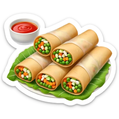 One Thai uncooked spring roll sticker
