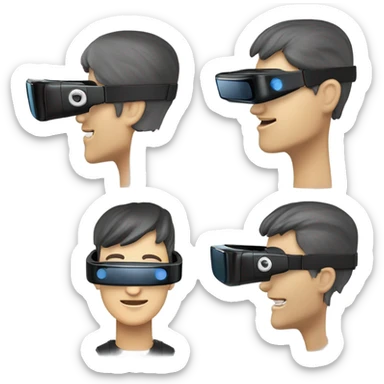 Gafas de realidad virtual meta quest 3 sticker