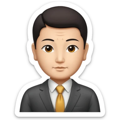 The Buddha in Businessman cloth sticker