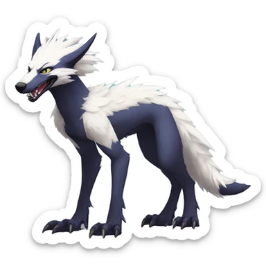 Cool Edgy Modern Sergal species by LiLaiRa full body sticker