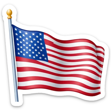 USA flag sticker