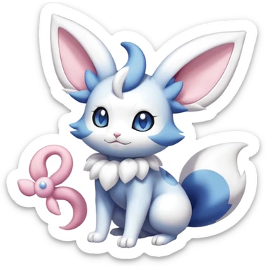 Meowstic-Sylveon-Minccino-Pokémon-Fakémon-creature sticker