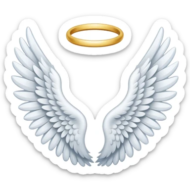 Angel wing, cozy sticker