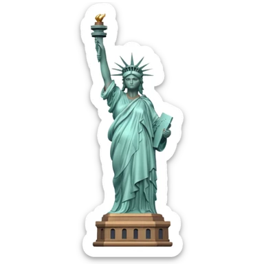 Statue of liberty  full body sticker
