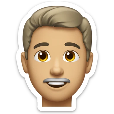 se gratter l’avant bras de manière paniquer  sticker