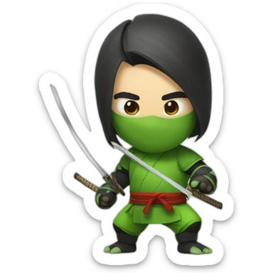 Tortue ninja vs kungfu panda sticker