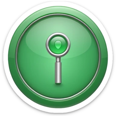 Direction pointer in green circle  sticker