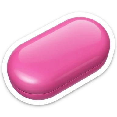 pink medication sticker