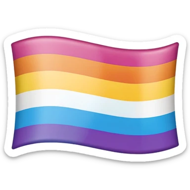 Trans flag sticker