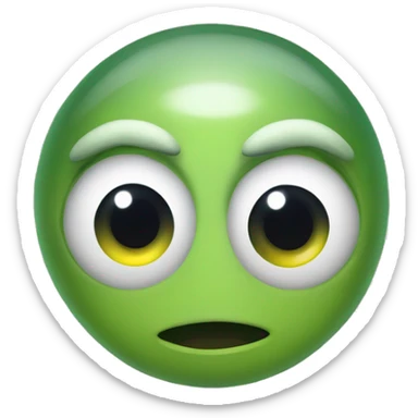 Nenuphar with two eyes  sticker