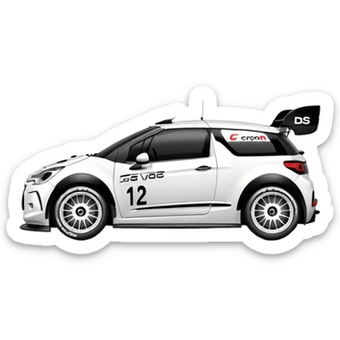Citroën DS3 WRC best view  sticker