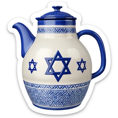 jewish water jug sticker