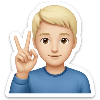 OK hand gesture emoji, simple and clear sticker