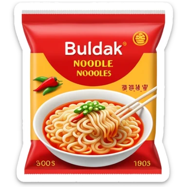 Buldak noodles packet sticker