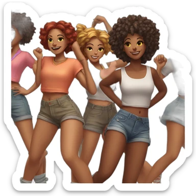 vibe-dance-happiness-rhythm-girls sticker