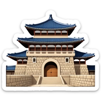 South Korea suwon Hwaseong Fortress Palace sticker