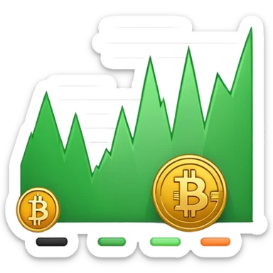 Mach mir einen emoji mit einer trading chart kerze von bitcoin z.b sticker