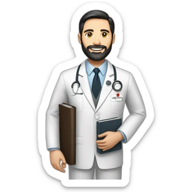 husband american 55 dark hair trimmed beard business suit pastor holding bible, wife asian age 55 black shoulder length hair wearing nurse uniform and nurse cap, no children sticker
