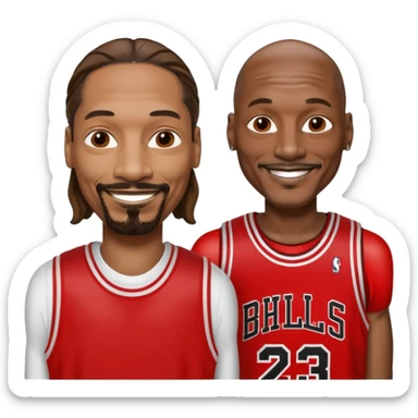 Snoop dogg with Michael Jordan sticker