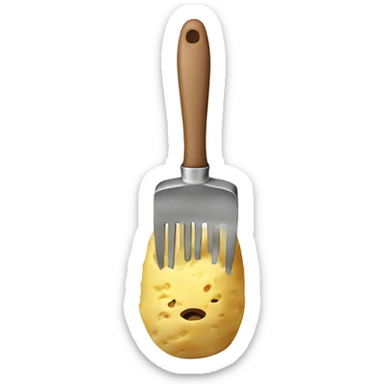 Mash potato smasher utensil sticker