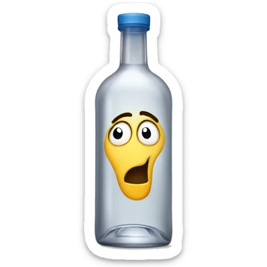 A bottle of vodka  sticker