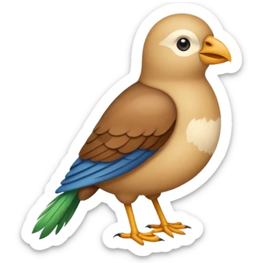 Crée un emoji de l'oiseau de la paille en queue, dans le style de cet emoji 𓆤 sticker