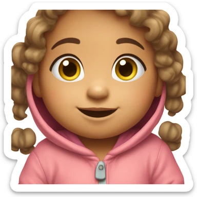 Cute baby girl  sticker