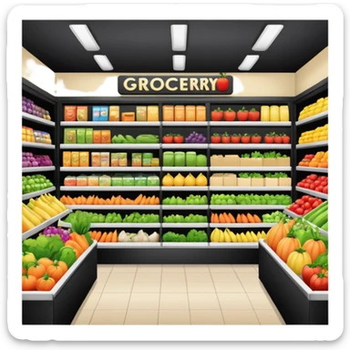 food shoping sticker