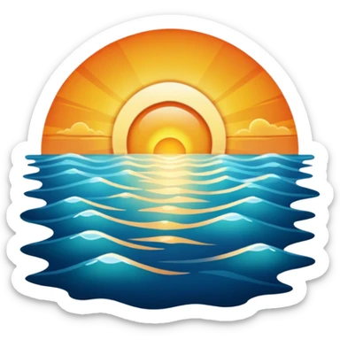 Sunrise with a sharm sticker