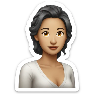 gorgeous indonesian woman sticker