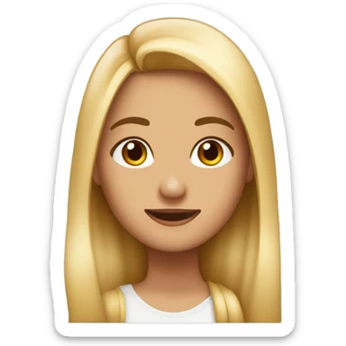Quiero un emoji de una chica pelirroja, cabello hasta los hombros, ojos grandes y rasgados color café sticker