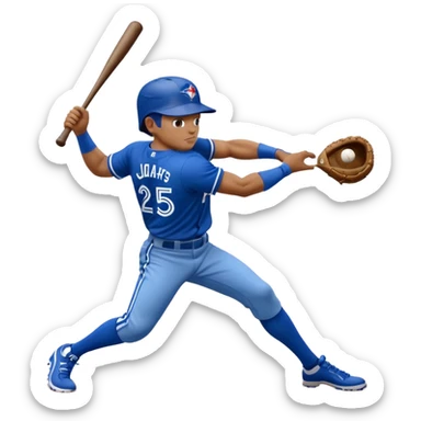 MLB TORONTO BLUE JAYS SMASHING THE LA Dodgers sticker