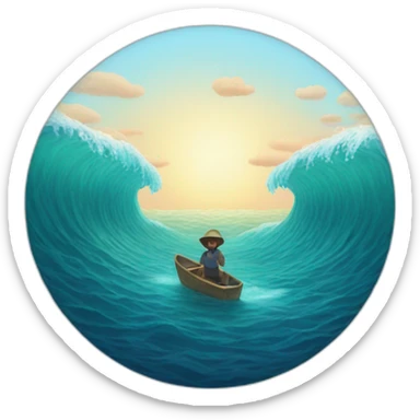 finding a ocean sticker