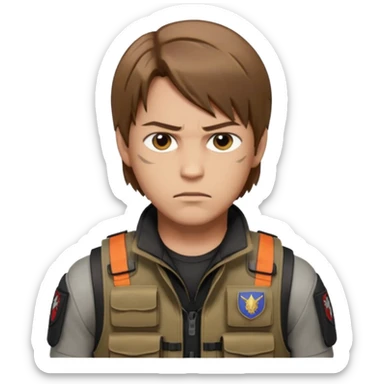 Leon Kennedy from resident evil 4 sticker