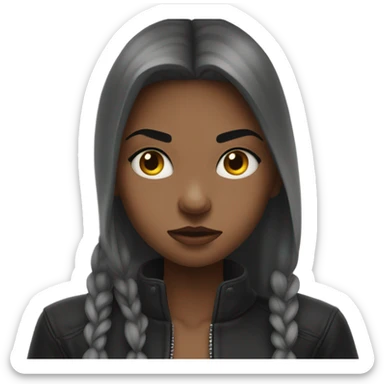 Slay girl ashamed of thems of hiding face in hands sticker