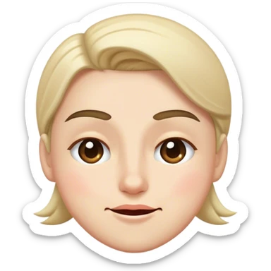 wink and raise eye brow sticker