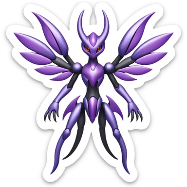 Shiny Genesect-Miraidon-Lunala-Fakémon-hybrid-creature (full body)  sticker