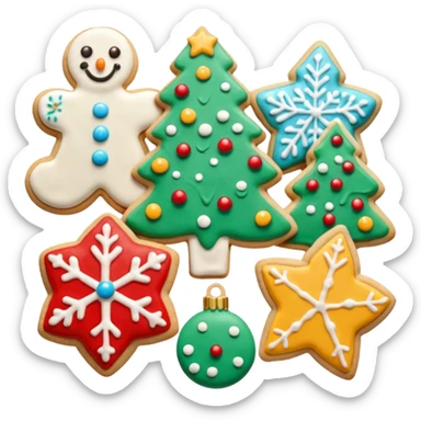christmas cookies sticker