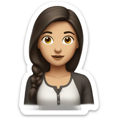 brunette turkish girl sticker