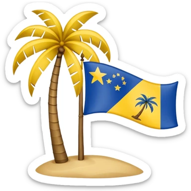 Make a emoji flag of Tokelau with nothing on the sides of it and just the flag sticker