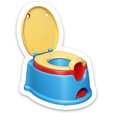 Potty trainer without a person on it. sticker