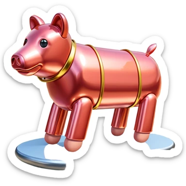  paris art city SPAM meat jeff koons style sculpture arty landscape  sticker