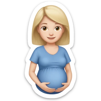 pregnant woman whit a shirt that’s says boy sticker