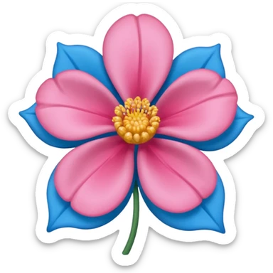 Apena faça uma Flor de uma cor azul q nem uma rosa mucha sticker