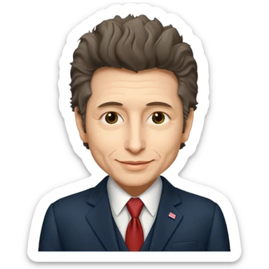 Bob Dylan as President of the United States sticker