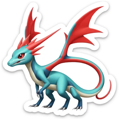 Meloetta-Inteleon-Nargacuga-Salamence-Salandit-Latias-Fakémon-creature-hybrid sticker